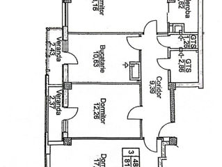 Apartament cu 3 camere, 82 m², Ciocana, Chișinău