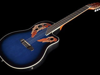 Электро-классическая гитара Harley Benton HBO-850 Classic Blue. Доставка по всей Молдове.
