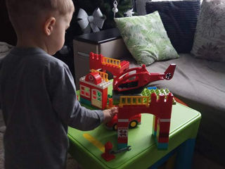 Lego duplo пожарная станция+пожарный вертолет в подарок foto 3