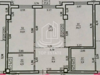 Apartament cu 2 camere, 57 m², Buiucani, Chișinău foto 4