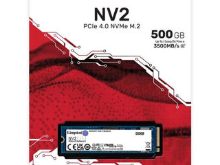 new / SSD M.2 NVMe 500GB Kingston NV2 PCIe 4.0,Read 3500MB/s Write 2100 MB/s,compatibil cu PCIe 3.0 foto 5