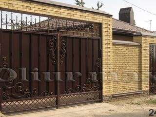 Copertine, porți,  balustrade, garduri, gratii, uși metalice și alte confecții din fier . foto 11