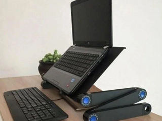 Столик трансформер для ноутбука с вентилятором Laptop Table T8