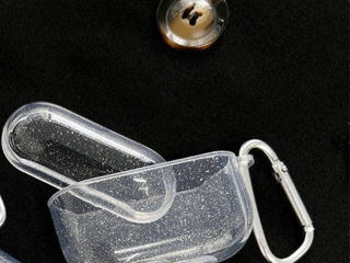 Husă cu sclipici simplă transparenta pentru Airpods3 foto 3