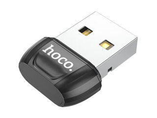 Компактный Bluetooth адаптер - «Hoco UA18 USB to BT V5.0 Black» foto 2