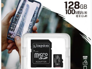 Карта памяти Kingston microSDXC 128GB Canvas Select Plus