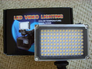 Видео-фото экономная подсветка+фонарь 120 мощных светодиодов