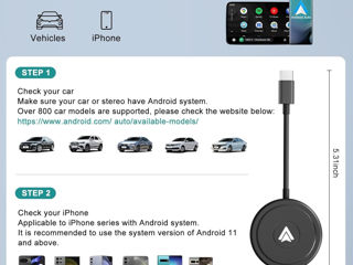 Adaptor Android Auto wireless Беспроводной адаптер Android Aut foto 6