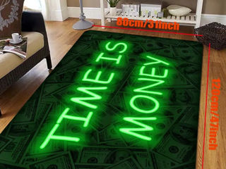 Covor Fluorescent Time Is Money foto 2