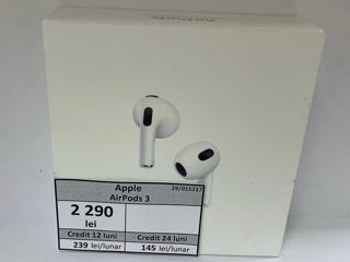 Căști Apple AirPods3- 2090 lei