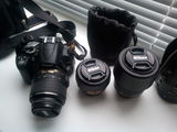 Nikon D5000+18-55vr+55-200vr+35mm 1,8f foto 2