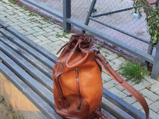 Кожаный рюкзак на каждый день, для тренировок, поездок, путешествий. foto 7