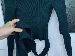 Vind bluza Zara S/M cu șiret care se leagă pe corp foto 7