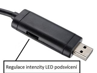 Cablu USB negru cu mufă, endoscop impermeabil (camera) foto 3