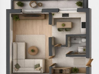 1-rm apt., 34 м², 2/5 fl.