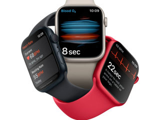 Apple Watch Series 8 GPS 45mm Silver Aluminum Case with White Sport Band foto 8
