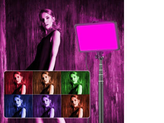 LED tripod RGB 45W profesional прожектор 6 цветов на 45W для видеосъёмки профессиональной