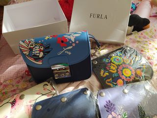 Брендовая стильная сумка съёмные крышки Furla foto 2