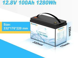 Аккумулятор Bottione LiFePO4 12.8V/100AH (1280W*h) foto 3