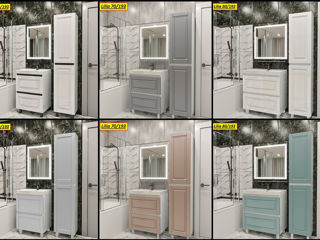 Мебель в ванную МДФ глянец/мат.Фабрика. Mobilier baie MDF lucios/mat (high gloss).De la producator. foto 17