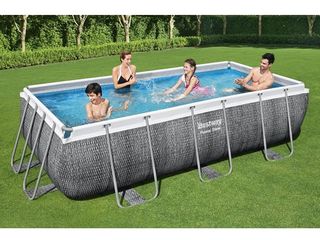 Piscina Bestway Power Steel 404x201x100cm, 6478L, carcas metal cu pompă și scară inclusă - livrăm ! foto 1