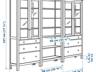 Dulap bibliotecă elegant IKEA foto 3