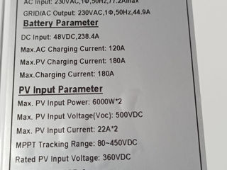 Invertor solar of-grid on-grid hibrid 10.3 kw