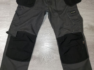 Оригинальные рабочие брюки от dunlop safety w32 / l32 50-52, цвет графит с черными foto 1