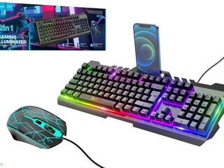 Клавиатуры и мыши Hoco DI16 Gaming с подсветкой - черный русская версия