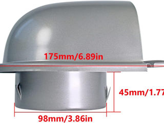 Vuybvy 4-дюймовая крышка выпускного вентиляционного отверстия foto 4