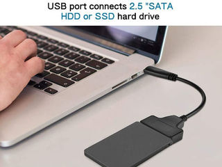 SATA to USB 2.0 / 3.0 / Type C Adapter - 60 MDL foto 3