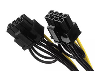 Adapter 6 pin to dual 2x(6+2)pin 20cm. Тройник 6 пин на 2x8(6+2) пин 20cm. foto 5