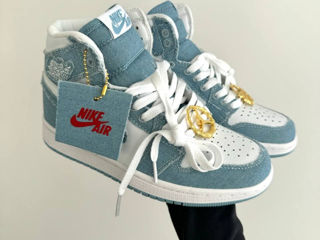 Nike Air Jordan 1 Retro High OG Denim"  White/Blue Women's