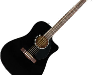 nstrumente Muzicale Chitare Chitare Electro-Acustice Chitara electro-acustica Fender CD-60SCE Black
