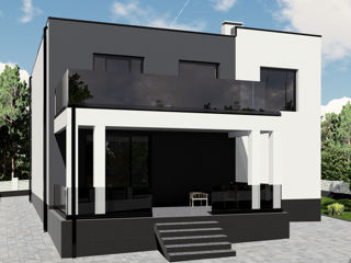 Casă de locuit individuală cu 2 niveluri/196,2m2/ P+E/ renovare/construcții/3D foto 4