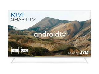 55" LED SMART TV KIVI 55U790LW, Real 4K, 3840x2160, Android TV, White foto 1