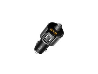 Lansator FM Bluetooth HOCO E19  montat in vehicul foto 2