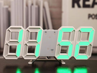 Современные светодиодные 3D Часы цифровые, электронные, настольные-настенные светящийся ночник-декор