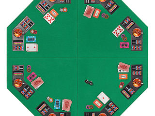 Vivohome складной восьмиугольный коврик для игры в покер