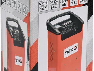 Пускозарядное устройство, Цифровый  аккумуляторный тестер,инвертор 12->230В  "Yato"