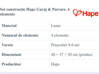 Parcare etajata Hape E3002 Set joc Garaj / Parcare foto 4