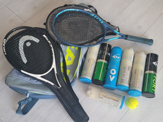 Комплект ракеток для большого тенниса с мячами и сумкой