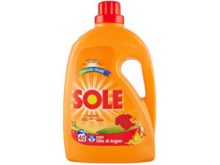 Detergent Lichid Sole Color Cu Ulei De Argan, 40 Spalari