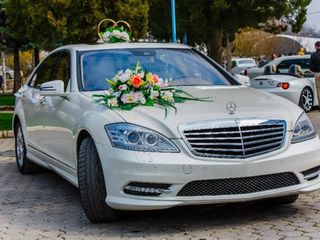 Mercedes-benz s-class, alb/negru, chirie auto pentru nunta ta!!! foto 9