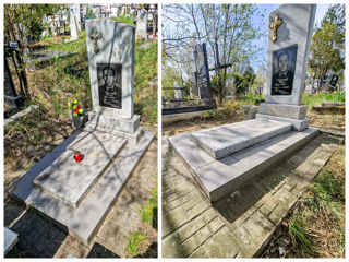 Repararea și restaurarea fundațiilor pietrelor funerare: turnare, consolidare, curățare, placare foto 8