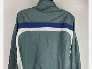 Nike vintage 90s retro button snap green windbreaker coat jacket foto 5