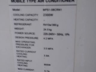 Conditioner mobil comfee, 2300 w, adus din italia, stare foarte buna. foto 4