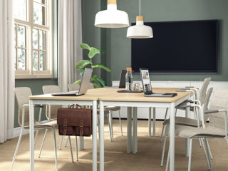 Scaun de birou cu țesătură IKEA (bej) foto 2