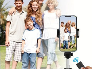 Selfie stick cu telecomanda Bluetooth foto 3