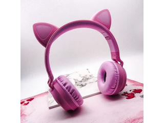 Cat ear wireless headphones foto 5